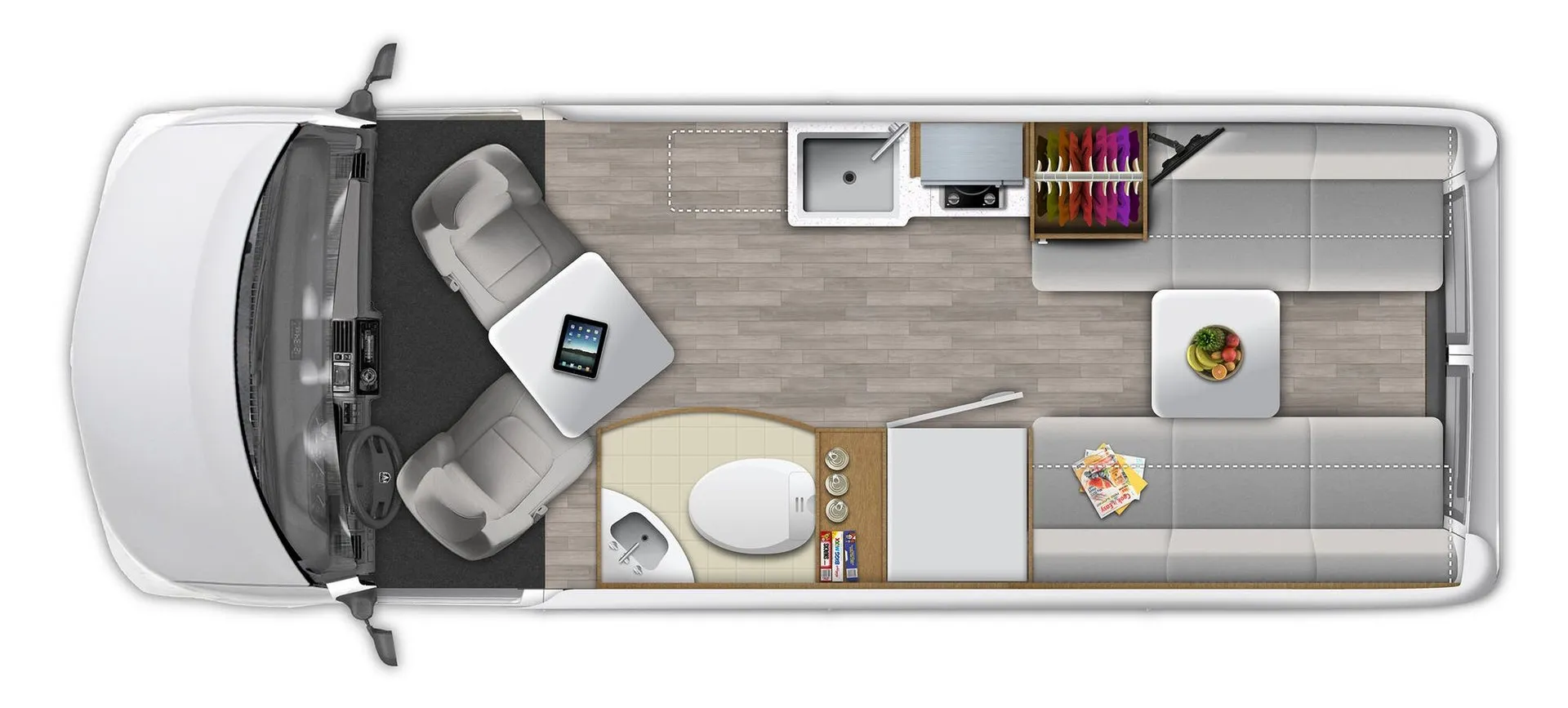 Roadtrek ZION Base floor plan