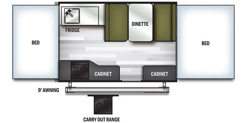 Forest River Flagstaff 206LTD floor plan