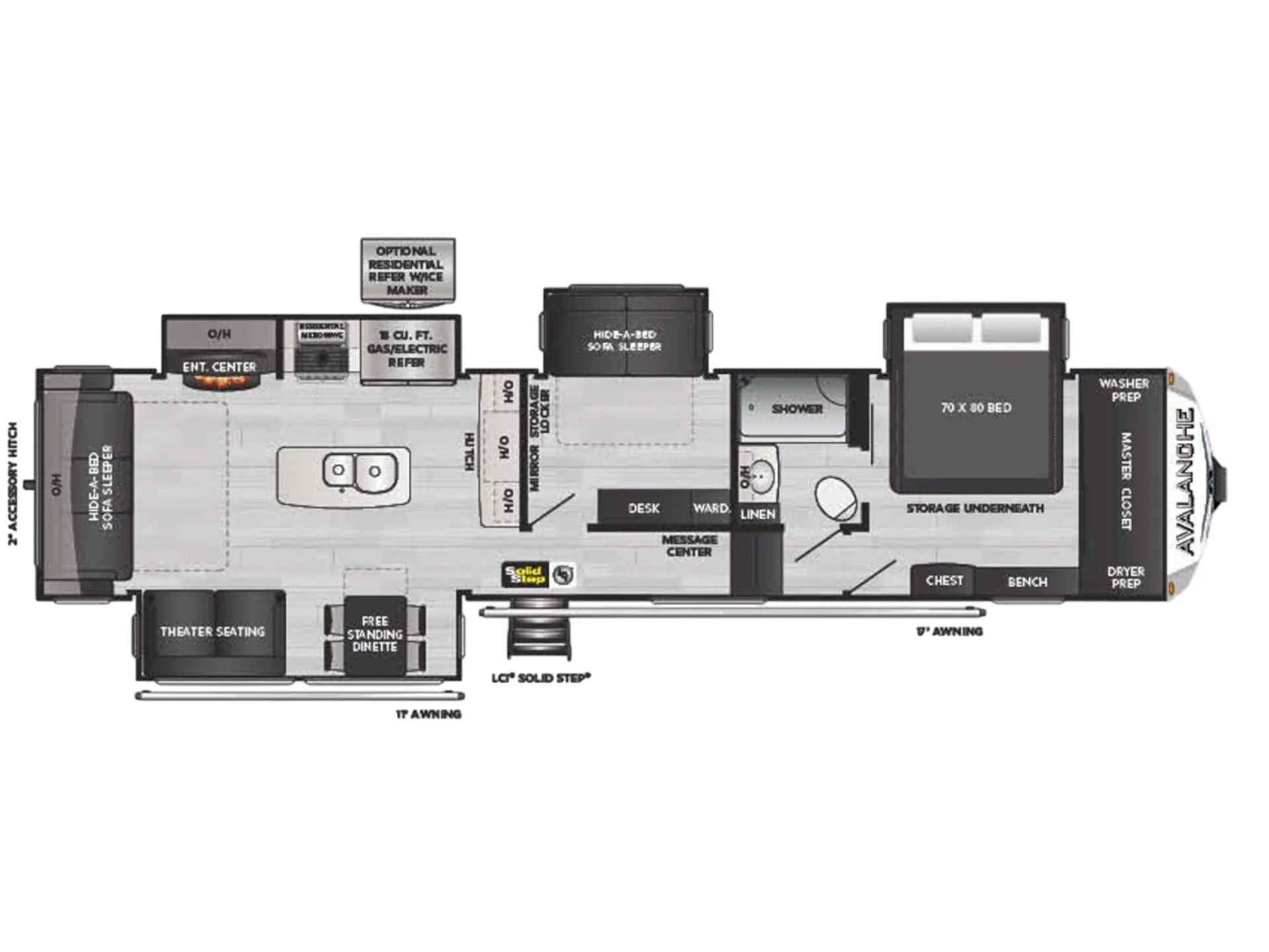 Keystone Alpine Avalanche Edition 372MB floor plan