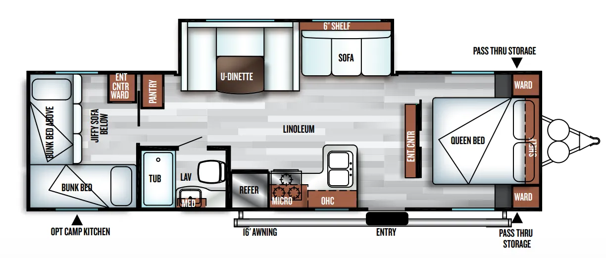 Forest River Salem Cruise Lite 273QHXL floor plan