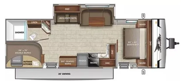 2022 Jayco Jay Flight 28BHS - Floor plan