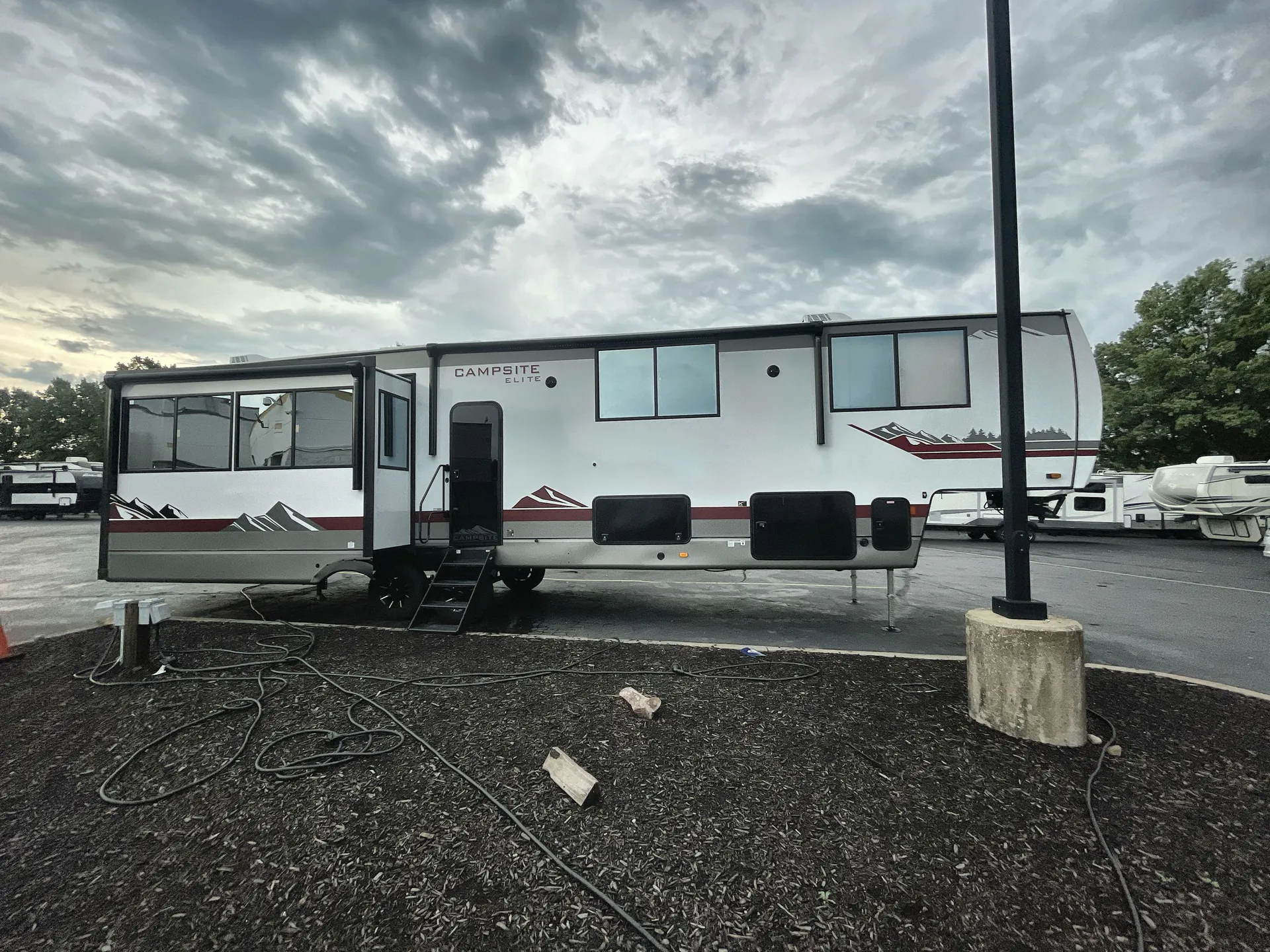 2027 Forest River Campsite Elite 36RF — campside