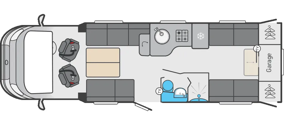 Swift Escape 674 floor plan