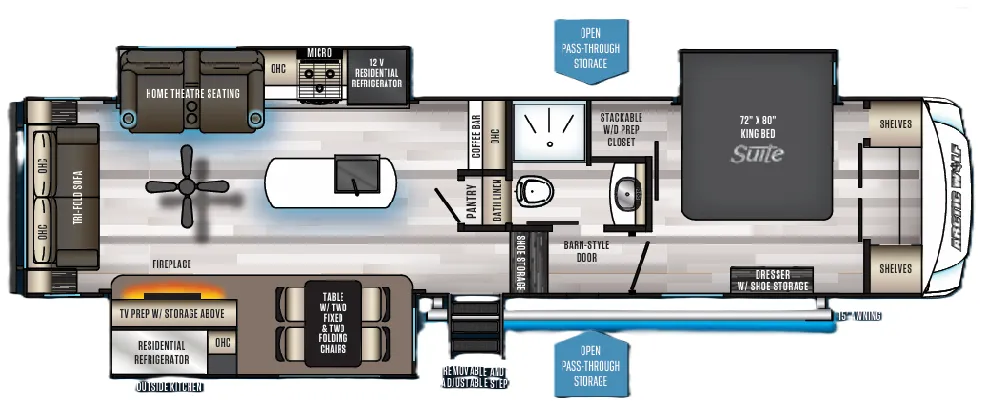 2021 Forest River Cherokee Arctic Wolf 3550 SUITE - Floor plan