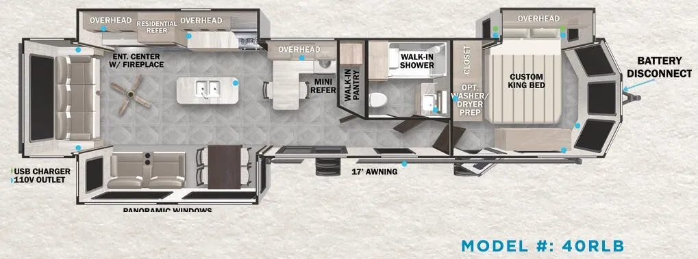 Forest River Salem Villa 40RLB exterior