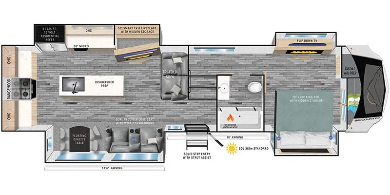 Heartland Big Country BC 3502 RKI floor plan