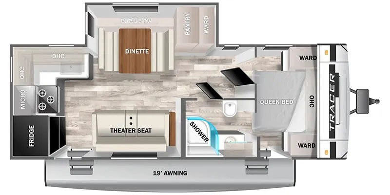 2024 Primetime Tracer 24RKS - Floor plan