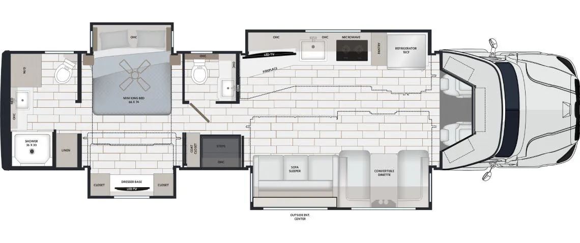 Renegade RV Explorer 40ERB floor plan