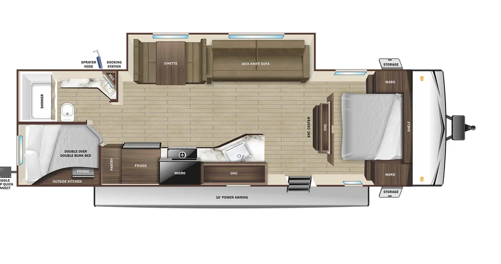 2024 Highland Ridge Open Range Conventional 26BHS floor plan