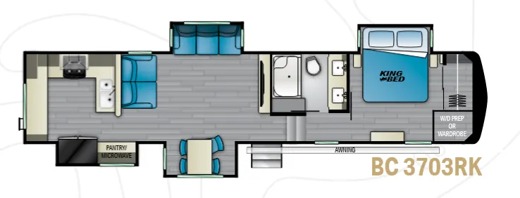 Heartland Big Country 3703RK floor plan
