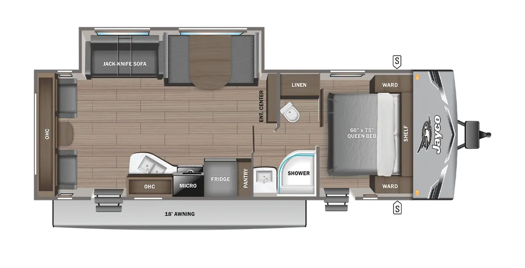 2025 Jayco Jay Flight SLX 262RLSW floor plan
