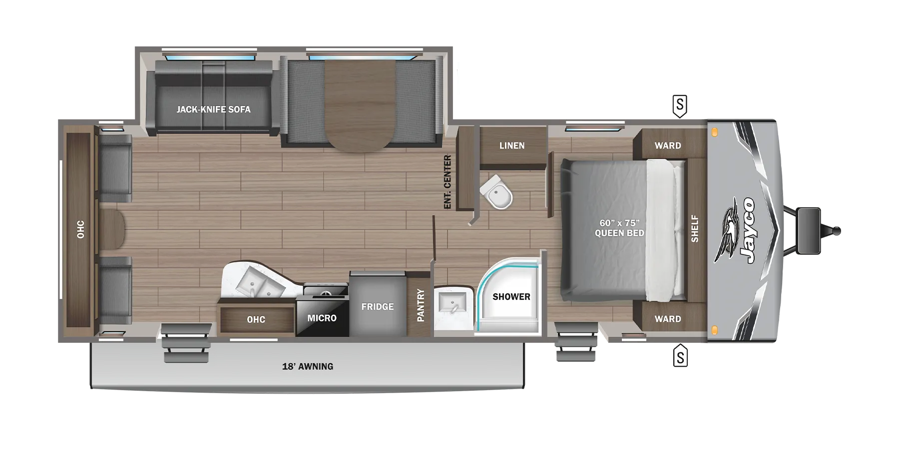 2025 Jayco Jay Flight SLX 262RLSW - Floor plan