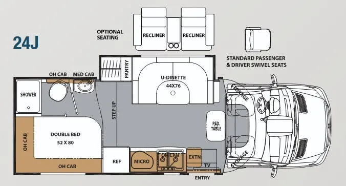 Coachmen Prism Profile 24J floor plan