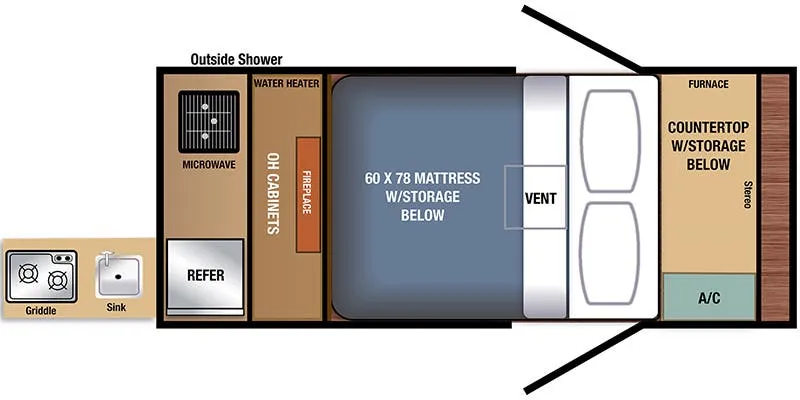 2023 Braxton Creek Bushwhacker 12ROK - Floor plan