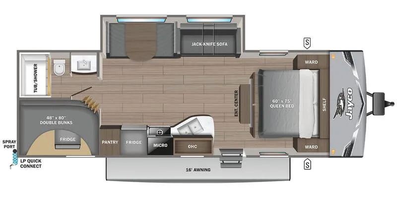 2027 Jayco Jay Flight SLX 261BHS - Floor plan