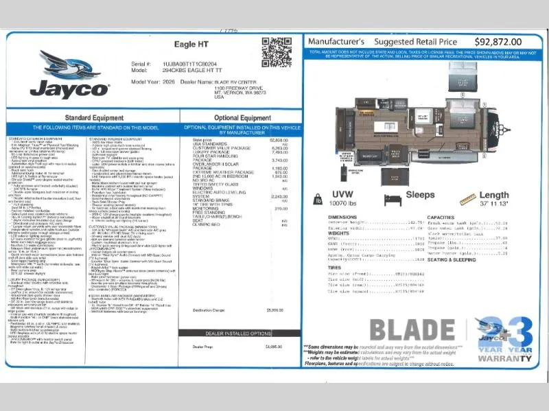 2026 Jayco Eagle HT 294CKBS - Photo 3