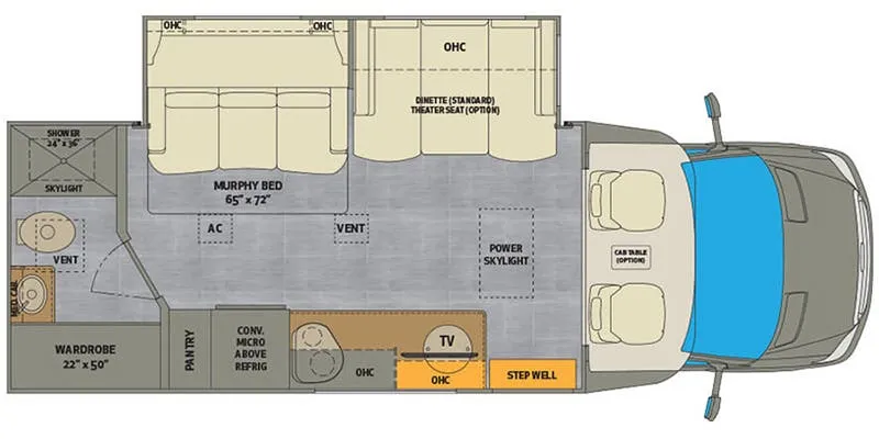 Renegade RV Villagio 25RML floor plan
