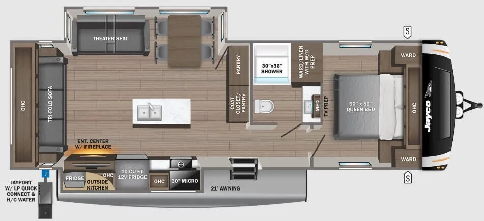 Jayco Eagle 280RSOK floor plan