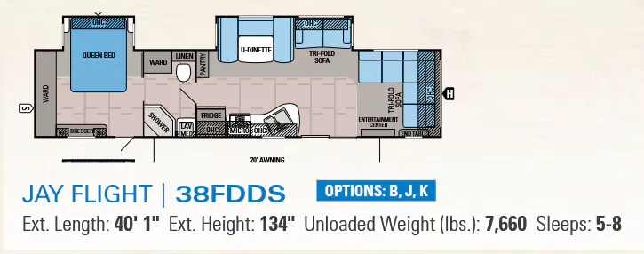 Jayco Jay Flight 38FDDS floor plan