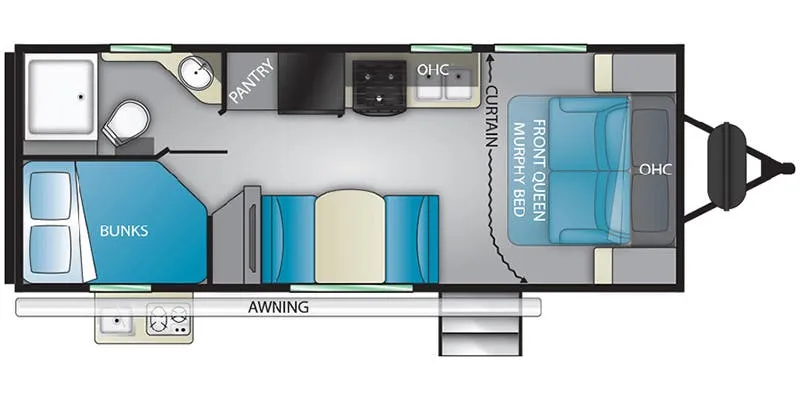 Heartland Sundance Ultra-Lite SDTT 224 floor plan