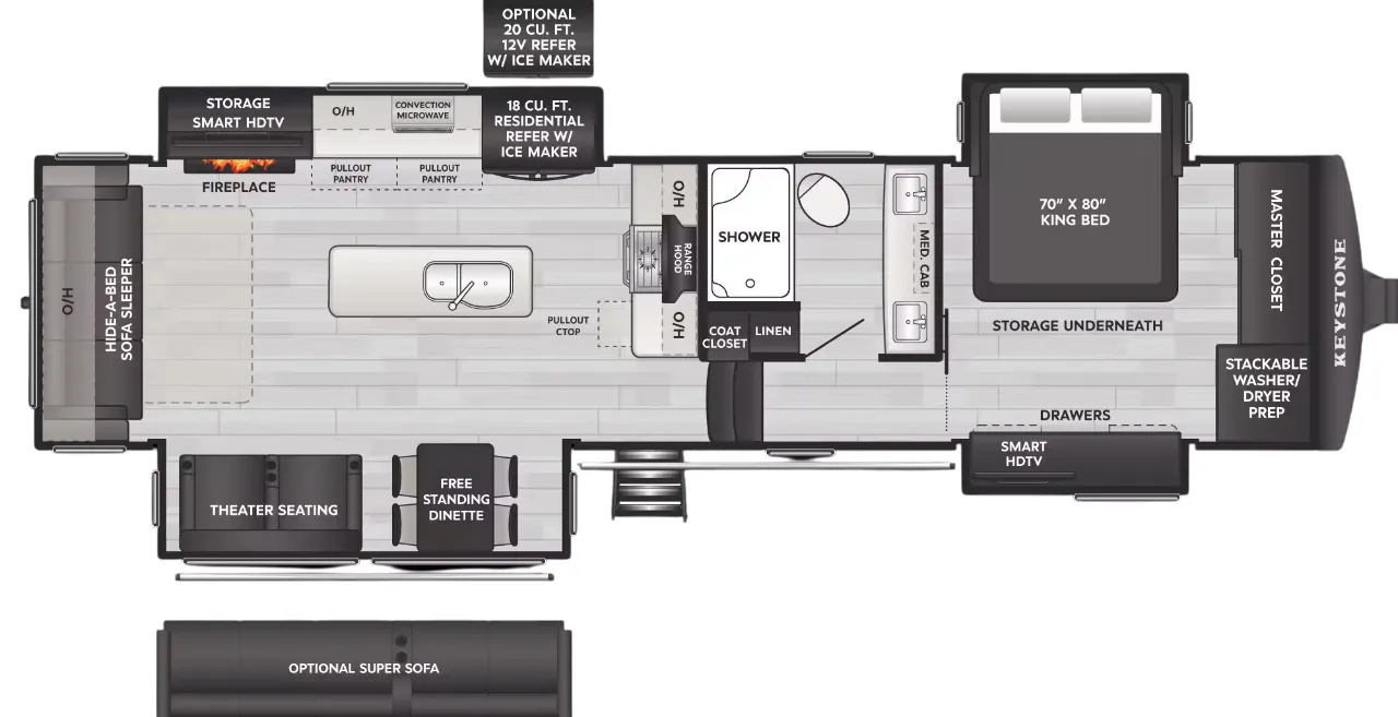 Keystone Alpine 3303CK floor plan