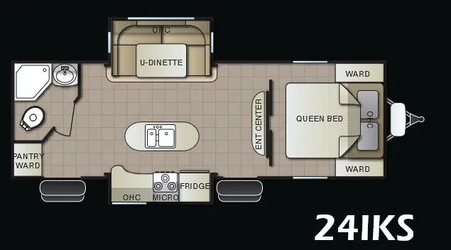 Pacific Coachworks Panther Widelite 24IKS floor plan