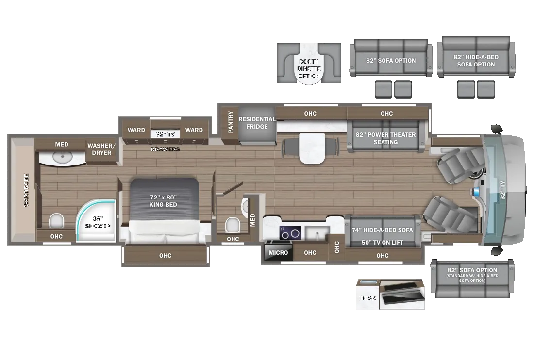 Entegra Coach Aspire 44W floor plan