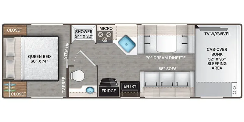 Thor Motor Coach Coleman 28AM floor plan