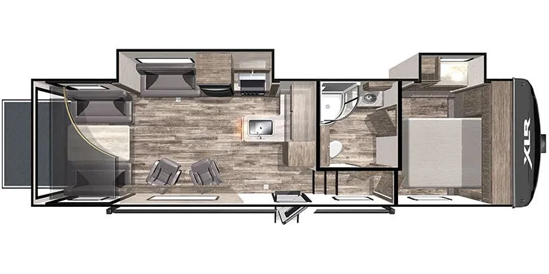 Forest River XLR Boost 32RZR14 floor plan