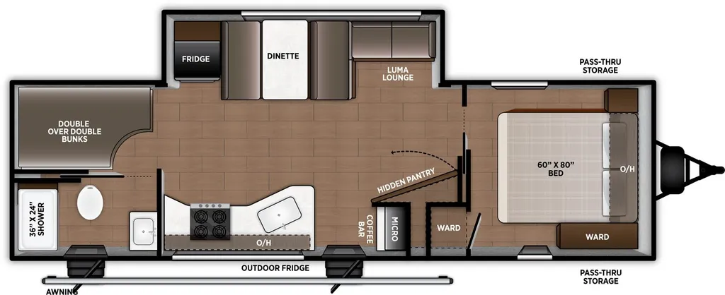 2026 Forest River Airelume 265 floor plan