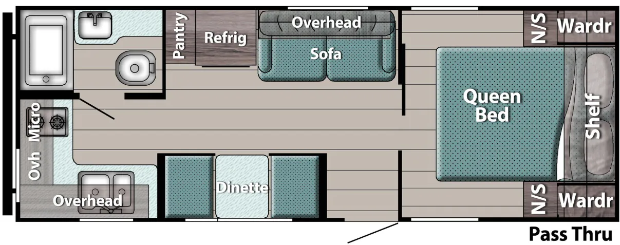 Gulf Stream Ameri-Lite Ultra-Lite 221RK floor plan