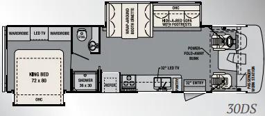Forest River FR3 30DS floor plan