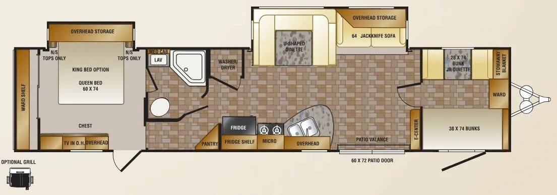 CrossRoads Zinger ZT39BH floor plan
