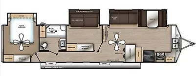 2023 Coachmen Catalina Destination 39FKTS - Floor plan