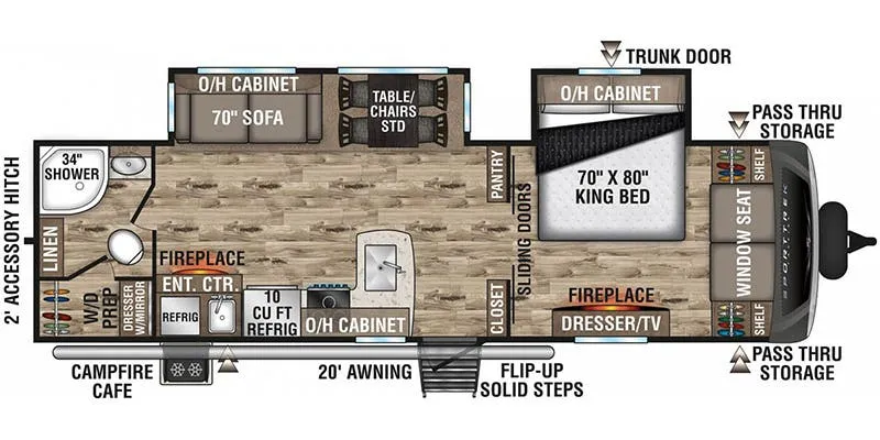 2020 Venture RV SportTrek Touring Edition STT302VRB floor plan