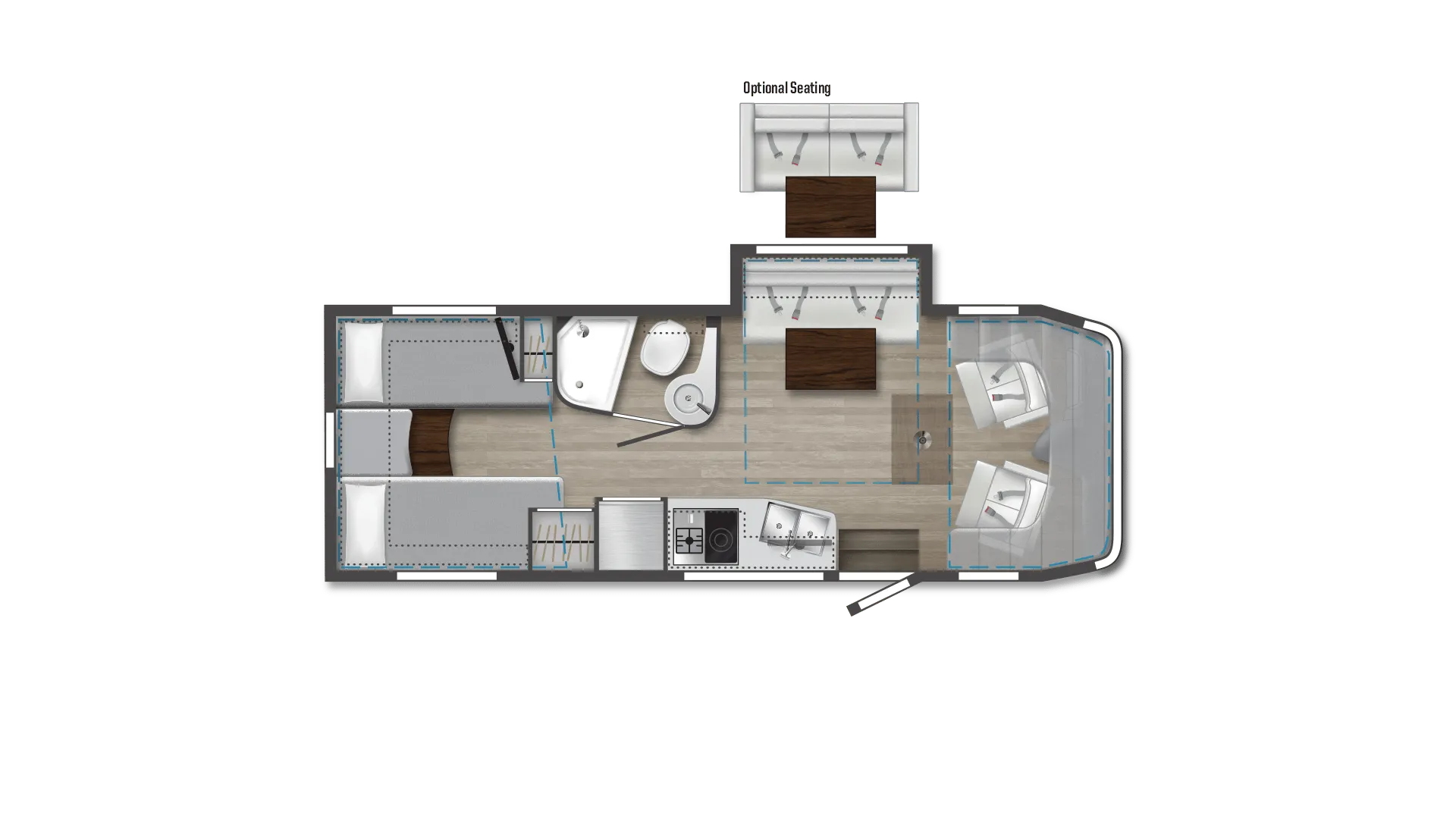 2024 Winnebago View 24V - Floor plan