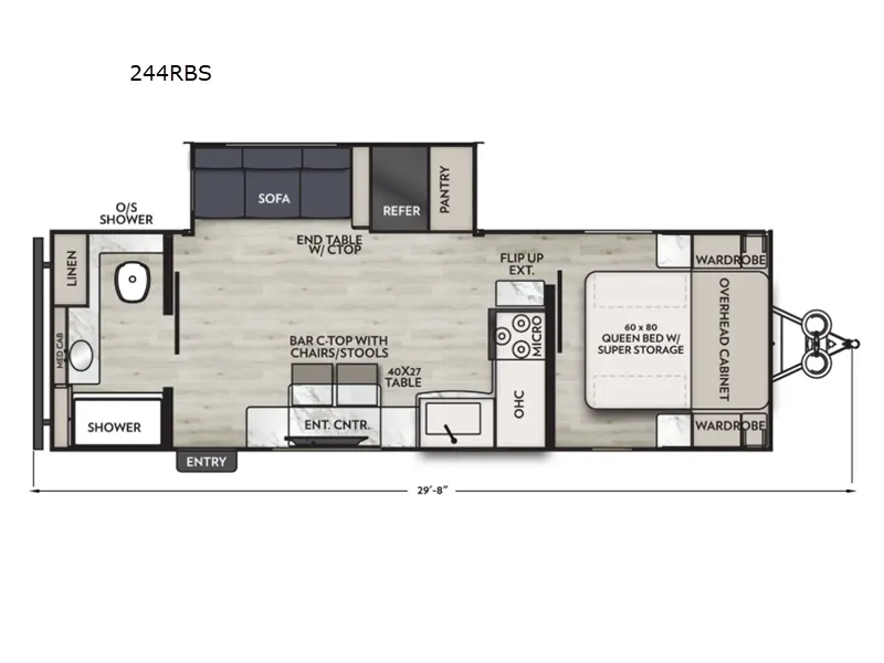 2026 Coachmen Apex Ultra Lite 244RBS - Floor plan