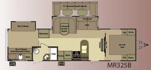 Highland Ridge Mesa Ridge MR325B floor plan