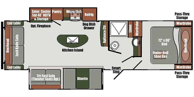 Gulf Stream Envision 290RL floor plan
