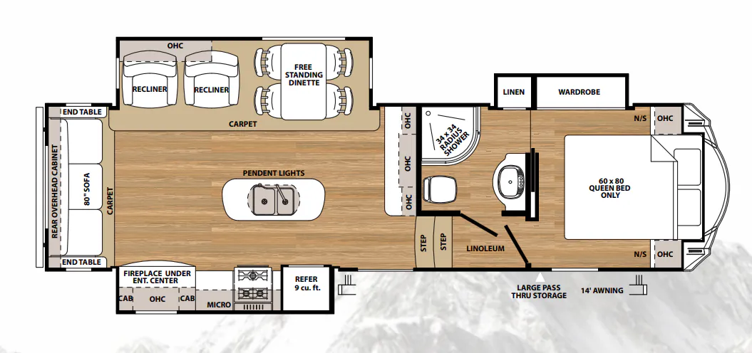 Forest River Sierra HT 3250IK floor plan