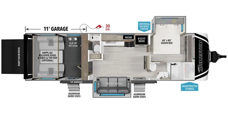 Grand Design Momentum G-Class 29G floor plan