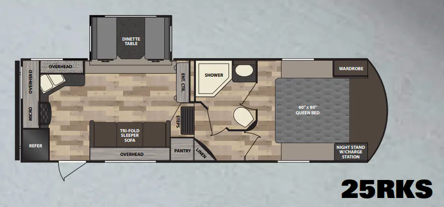 Winnebago Voyage 25RKS floor plan