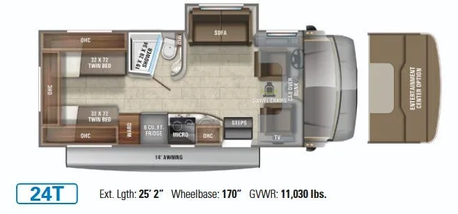 Jayco Melbourne 24T floor plan