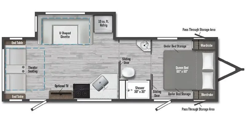 2025 Winnebago Access 26RL floor plan