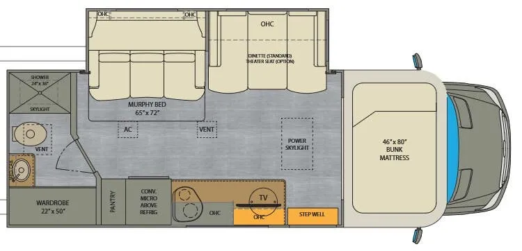 Renegade RV Villagio 25RMC floor plan