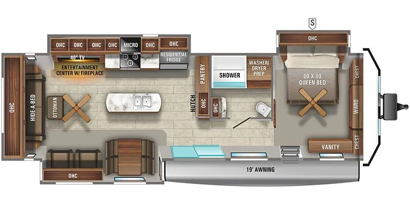2017 Jayco Jayflight Bungalow 40RLTS floor plan