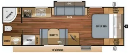 Jayco Jay Feather 23RB floor plan