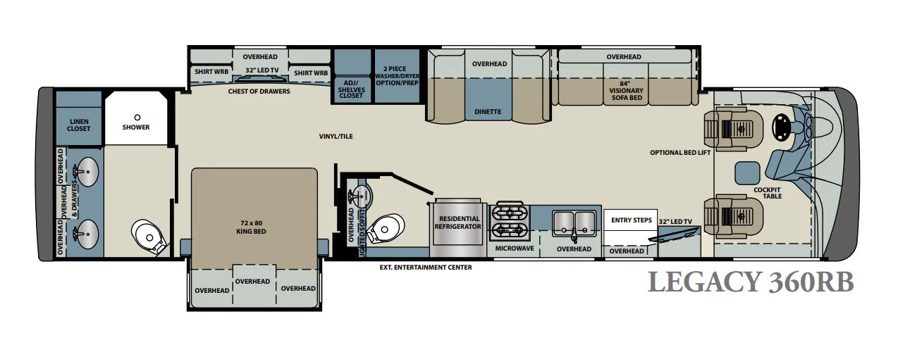Forest River Legacy 360RB floor plan
