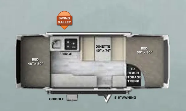 Forest River Flagstaff MAC 206M floor plan