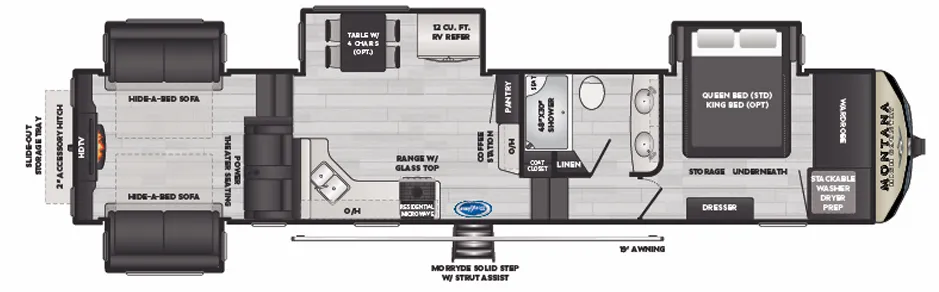 2021 Keystone Montana High Country 373RD - Floor plan
